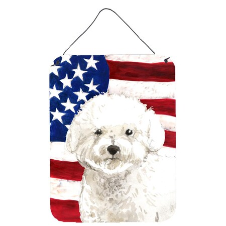Carolines Treasures Patriotic USA Bichon Frise Wall or Door Hanging Prints CK1740DS1216